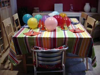 the birthday table