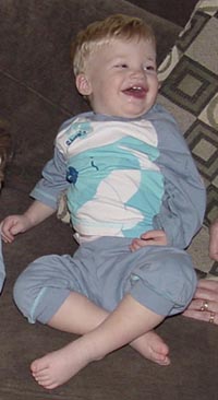 toby in his blue's clues pjs