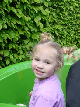 aly on the fairytale boat ride