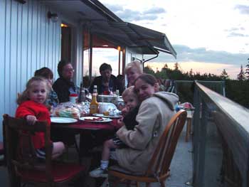 bbq on the balcony