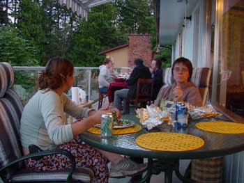 bbq on the balcony