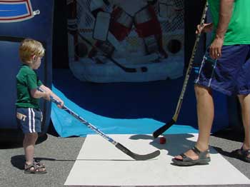 toby playing hockey