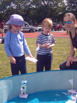 testing homemade boats