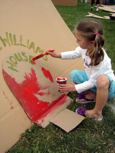 cardboard house