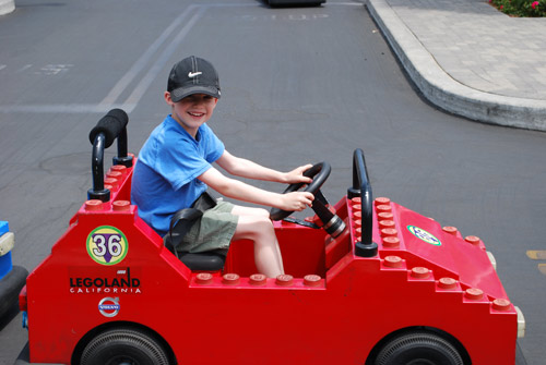 toby taking his lego driving test