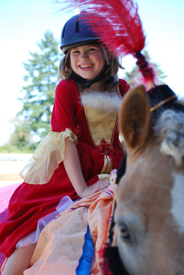 aly in the horse show