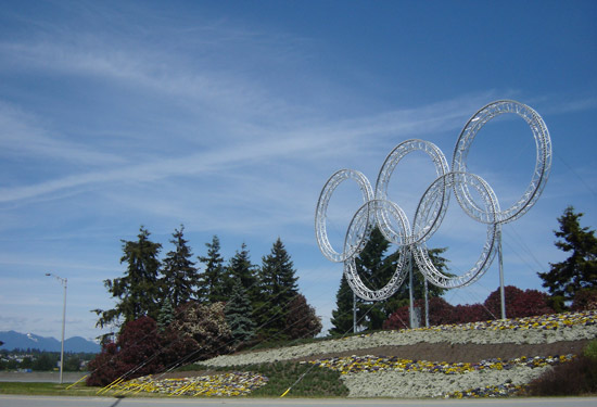 olympic rings, yvr