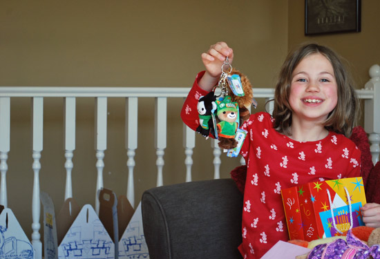 aly opening her gifts