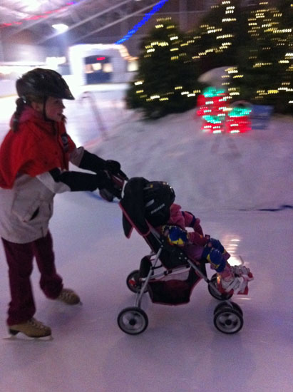 aly skating with zoe