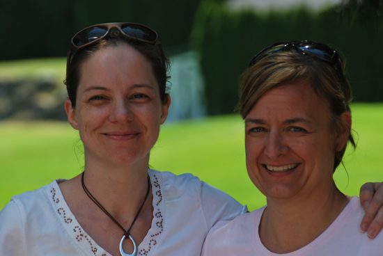 kim and i at the golf tournament