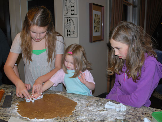 baking gingerbread