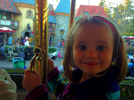 on the carousel