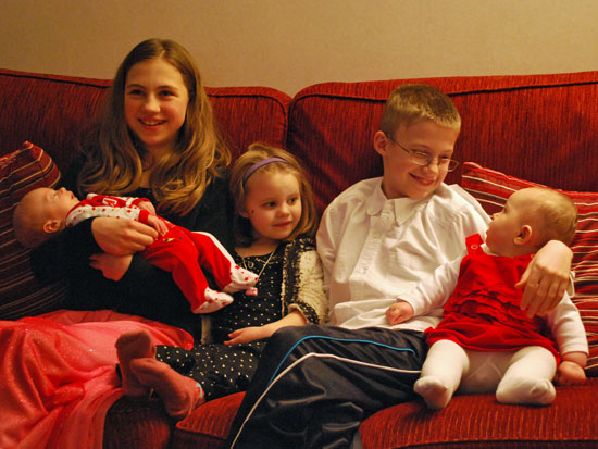 cousins at christmas