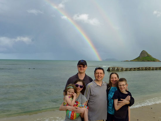 rainbow at chinaman's hat