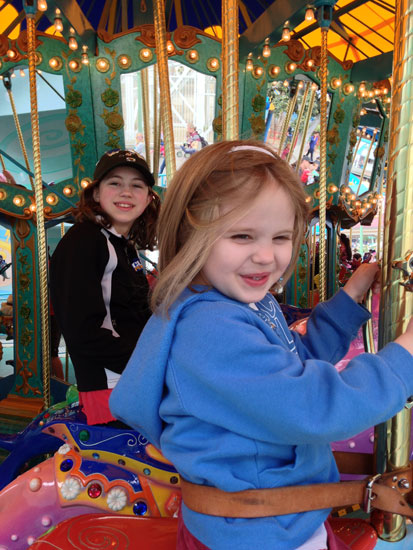 on the carousel