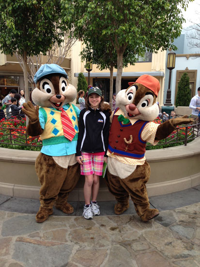 aly with chip n dale