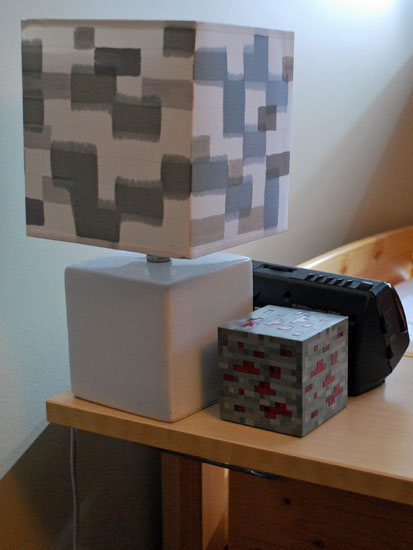 minecraft lamp and redstone