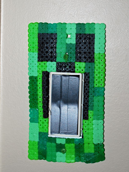 minecraft creeper switch plate