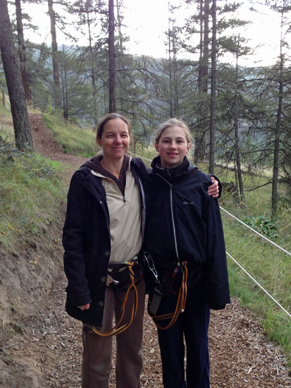 aly and i at wild elements park